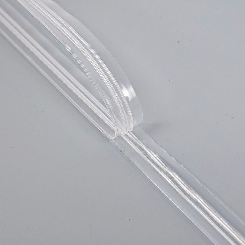 2025 NEW transparent  two line PE plastic zipper for pet food bags