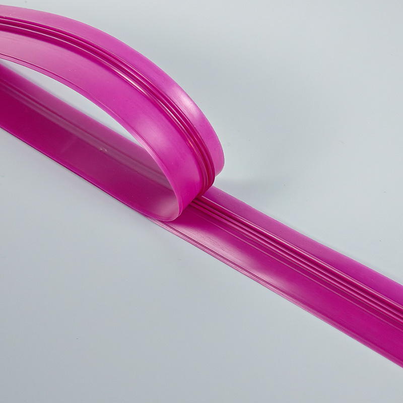 PE colorful customized plastic double teeth vacuum plastic zipper for fruit bags