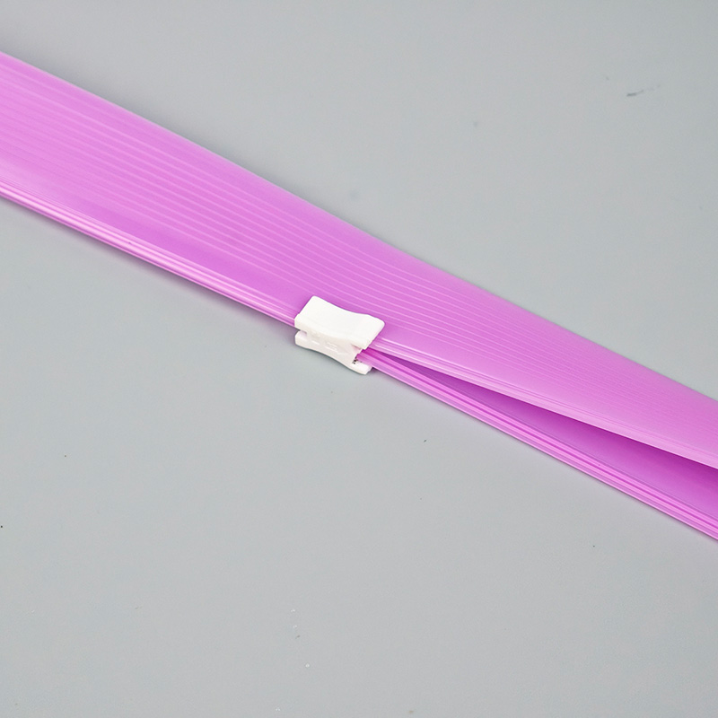 Růžový barevný PE plastový posuvný zip na míru pro velké sáčky na krmivo pro domácí mazlíčky