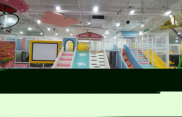 Kinderen Indoor Soft Fun Zone met Trampoline