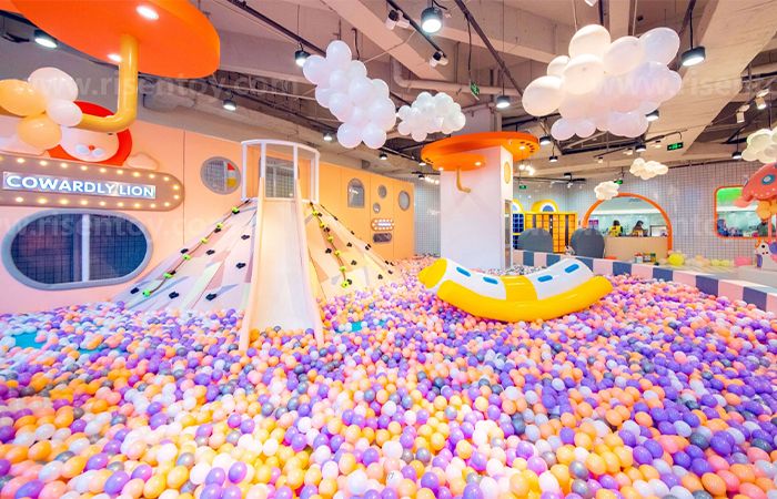 Children Indoor Playground Entertainment Center With Toddler Play Area