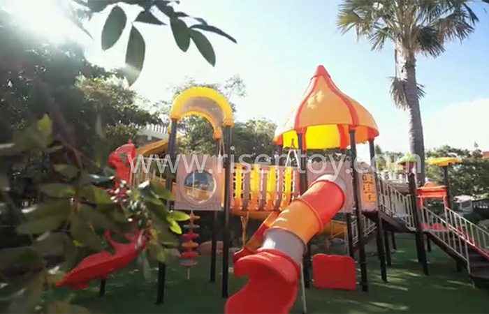 فلپائن کے بچوں کے بیرونی کھیل کے میدان کا سامان پارک کے لیے سلائیڈ