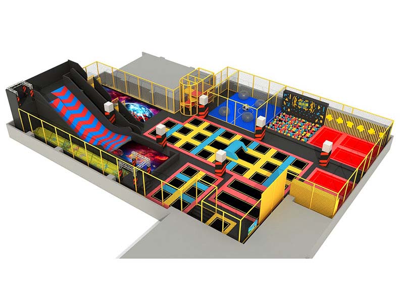 Новая модель оборудования для закрытых спортивных батутов для фабрики тематических парков