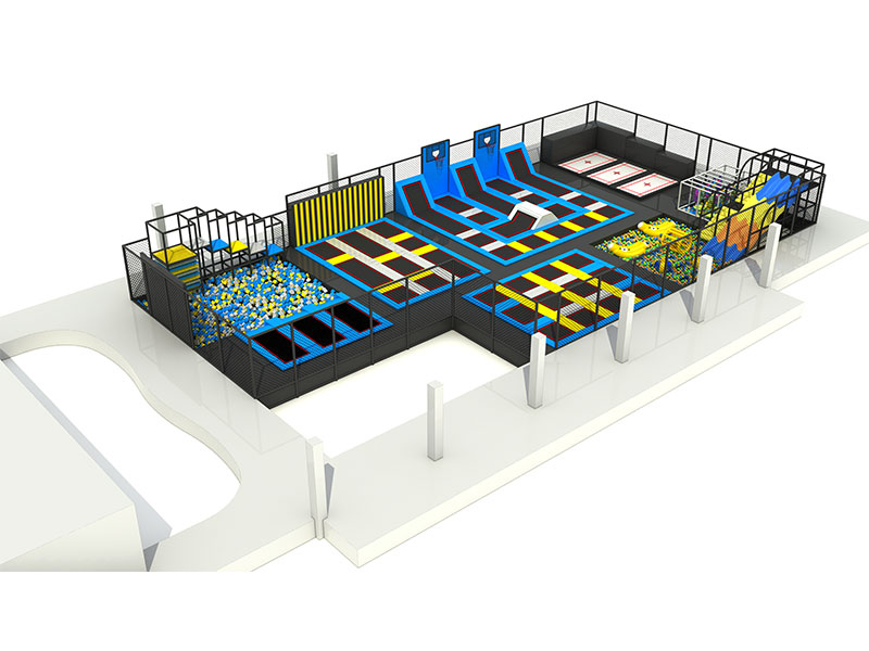 Китай ниндзя упражнения крытая игровая площадка батутный парк производство