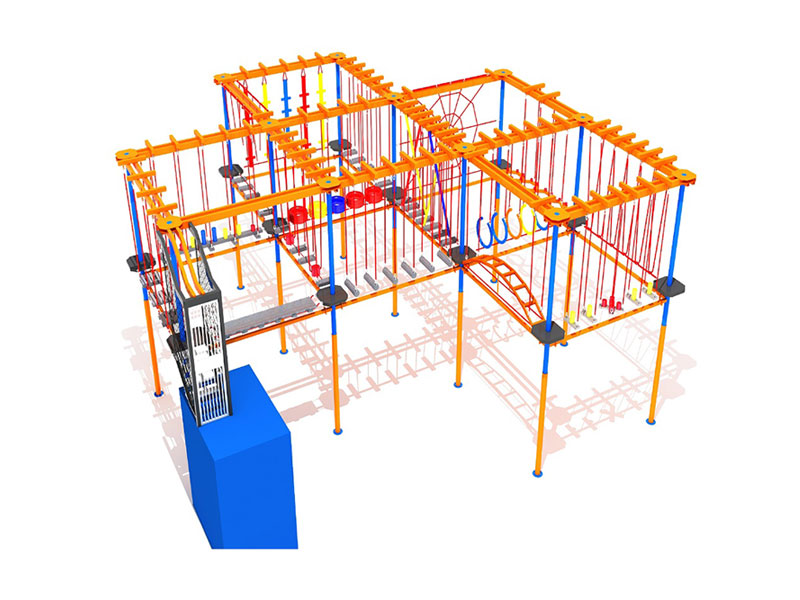 Senpaga fabrikanto de trampolinoj por infanoj kun endoma aventuro