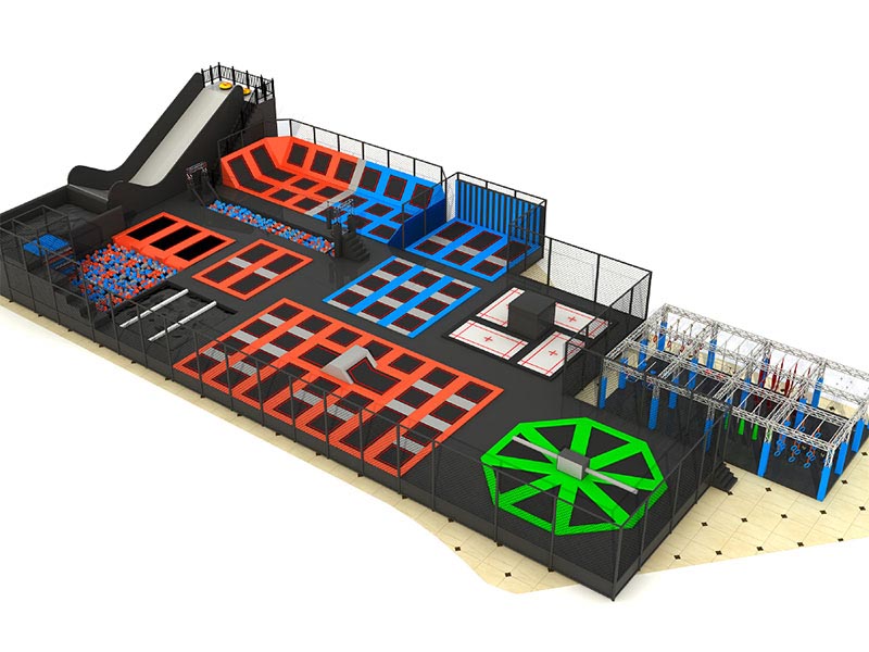 Nová modelová továrna na interaktivní herní trampolíny z Číny Wenzhou