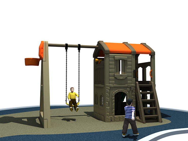 Горячая продажа детского ролевого пластикового оборудования с горкой для сада