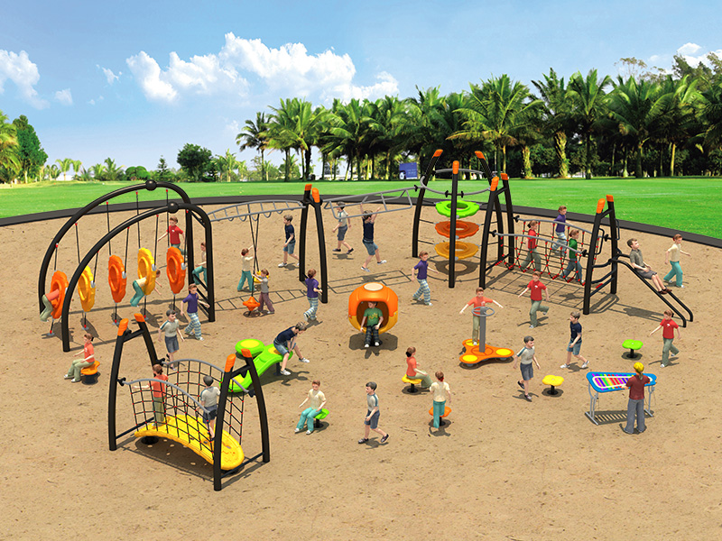 Kids sport outdoor obstacle course combination equipment from china