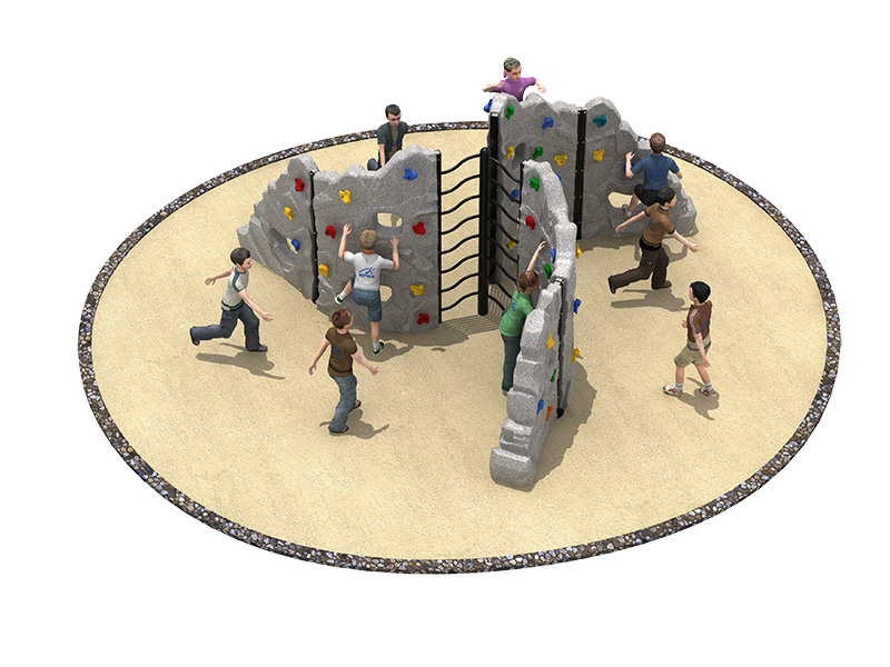 Park challenge plastic outdoor playground equipment manufacturer
