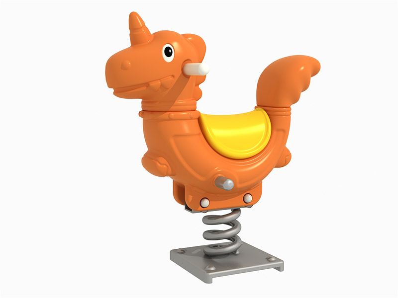 Наружная игровая площадка игрушек для развлечений в сообществе трясет фабрикой весенних всадников