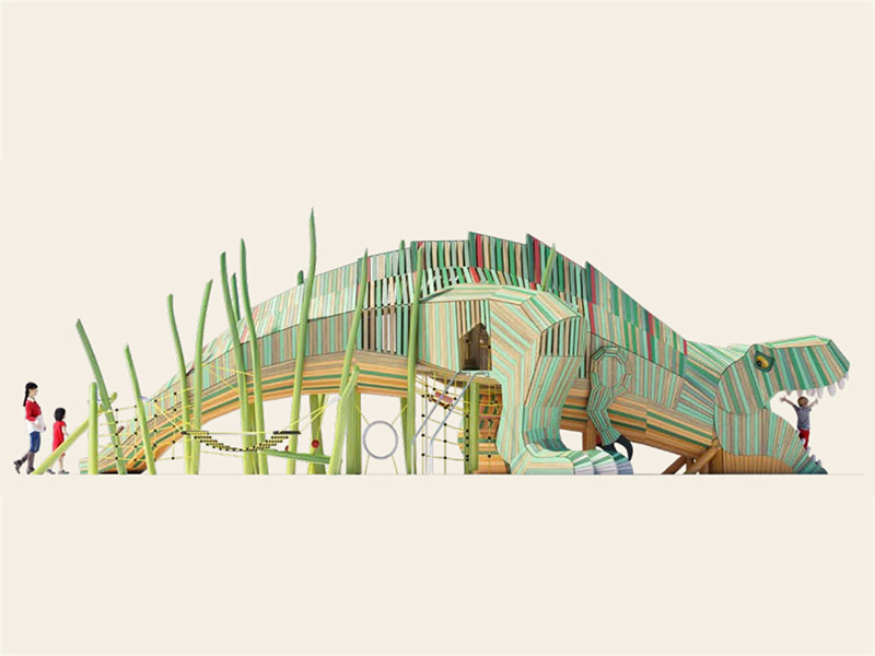 Оборудование игры робинии занятности парка коммерческого дизайна на открытом воздухе деревянное