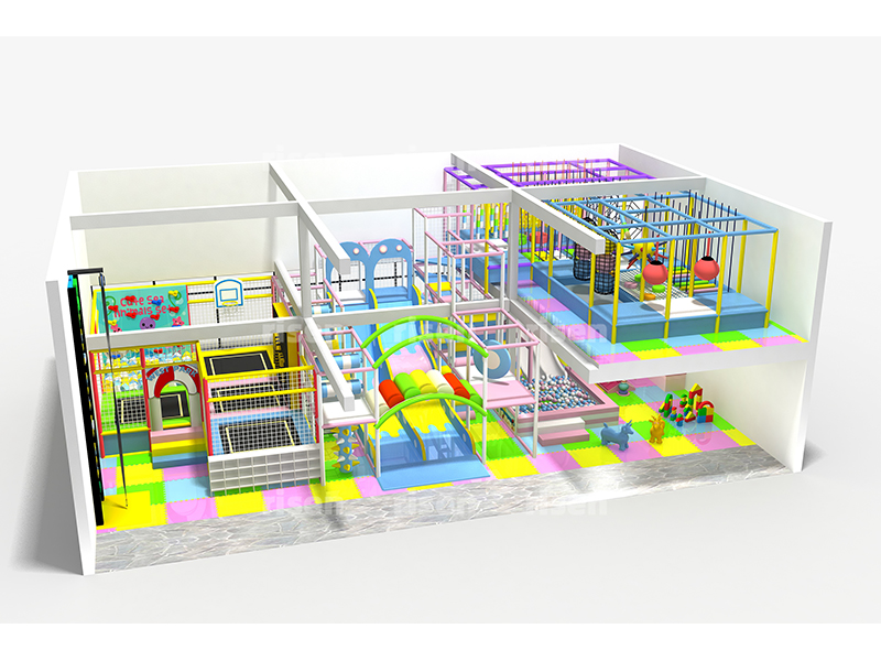 200 m² Indoor speelparadijs voor kinderen met trampoline