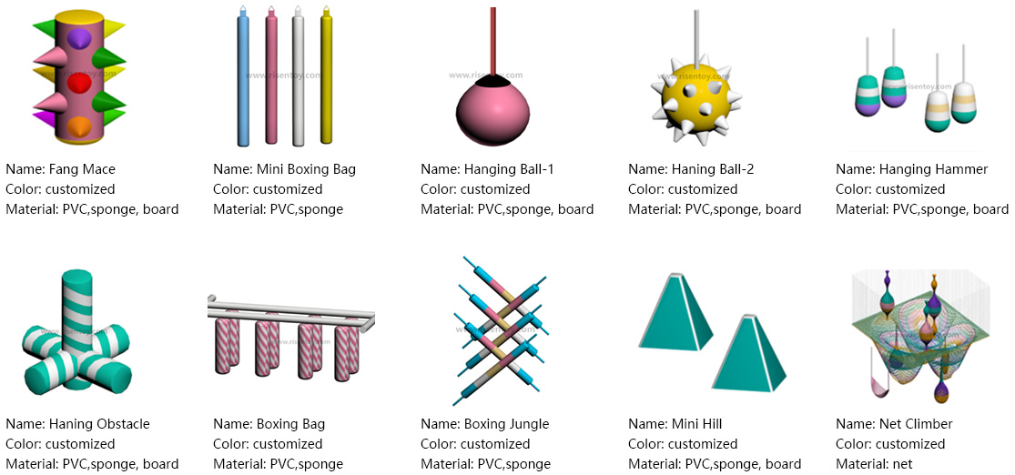 Какие элементы в детской игровой площадке в парке