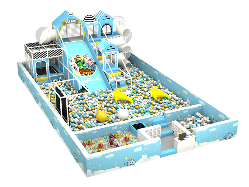 Negotium Ludorum Interiorum Puerorum cum Piscina Magna Pilarum et Area Infantium