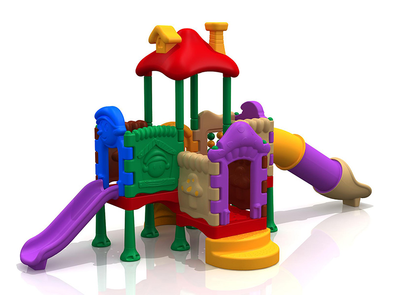 Развлекательный пластиковый игровой комплекс Park sport с сеткой для лазания и горкой