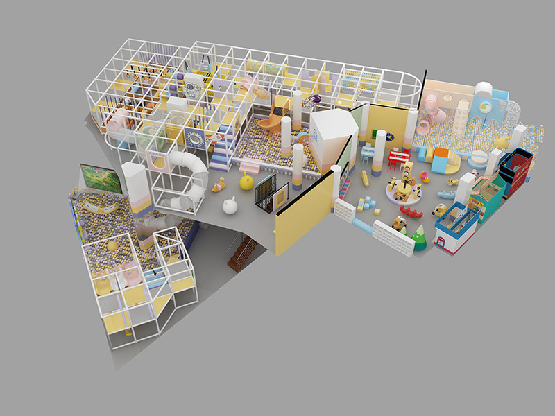 Evropa 800㎡ Indoor Playground Park sa igrama uloga