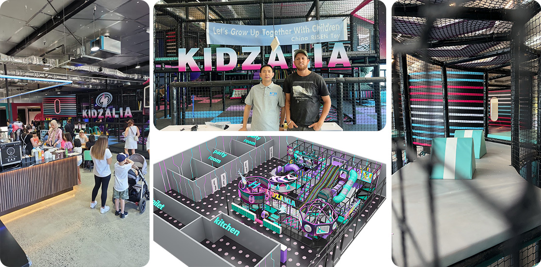 Пример 14 500 мXNUMX Детский крытый игровой центр с комнатой для вечеринок в Австралии