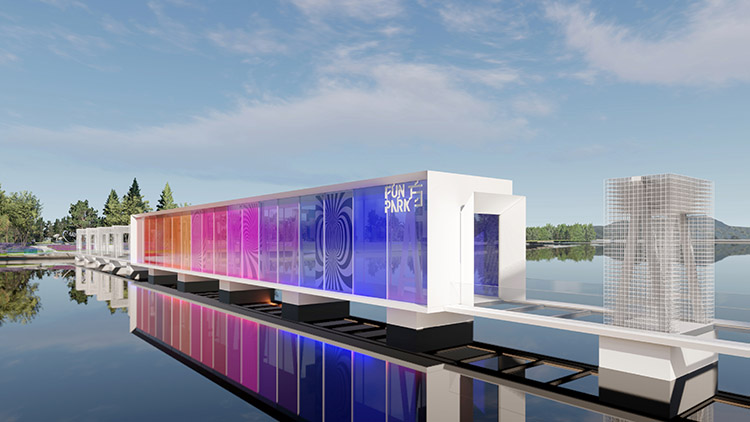 ပင်လယ်ကမ်းစပ် ရှုခင်းစင်္ကြံ-၁