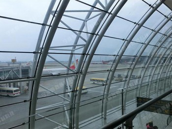 Airport transparent wall