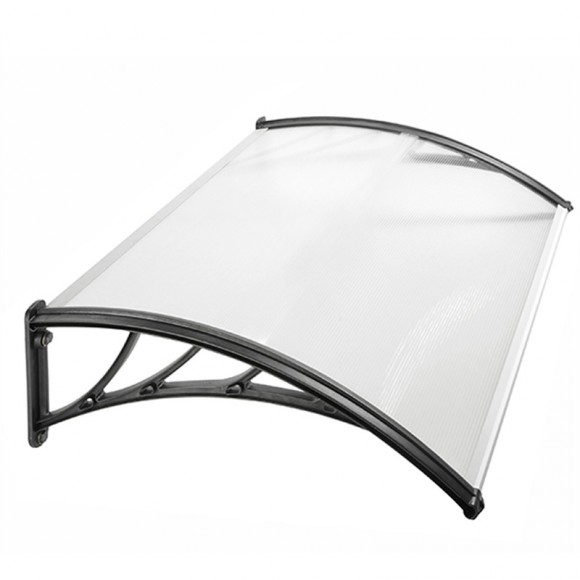 Simply Installed UV Blocking 80x120cm 80x150cm Outdoor Door Awning Polycarbonate Sheet Rain Shelter Door Canopy