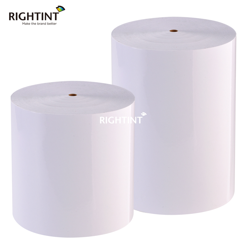 50mic Factory Supplier Polypropylene Coating transparent label jumbo roll with removable adhesive