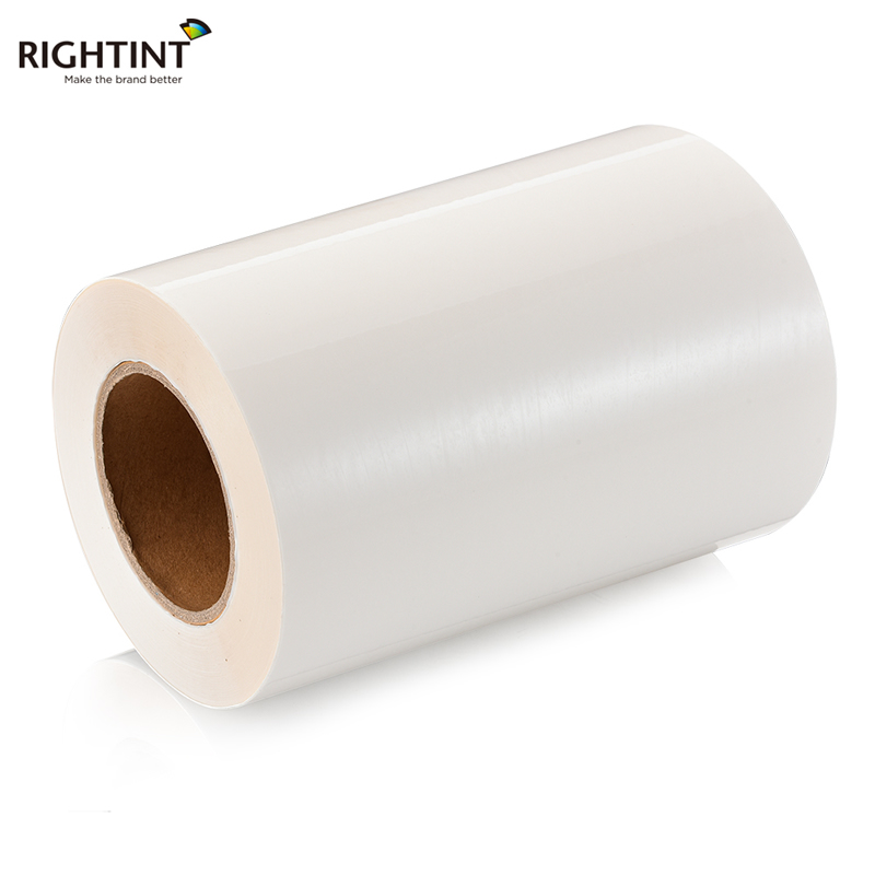 50mic Self Adhesive Transparent PET Film Acrylic adhesive 80gsm white glassine liner for Inkjet  Printing