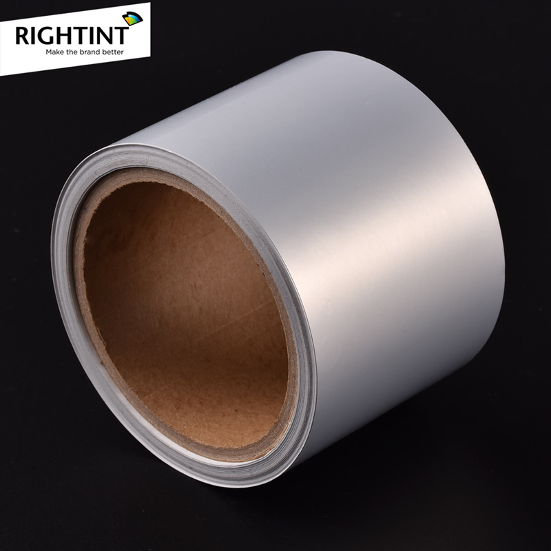 25mic Matte Silver Anti-counterfeit Full to Positive Version VOID with oil glue 80g white Glassine Liner
