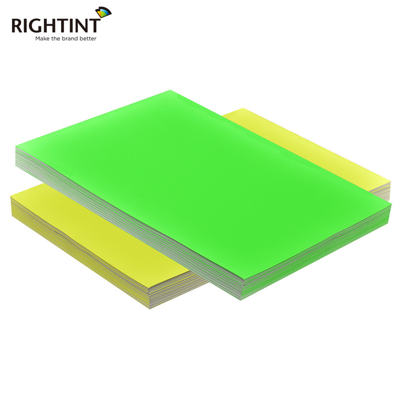 80g Green Fluorescent Paper 95g White Liner with Water Glue for Offset Printing