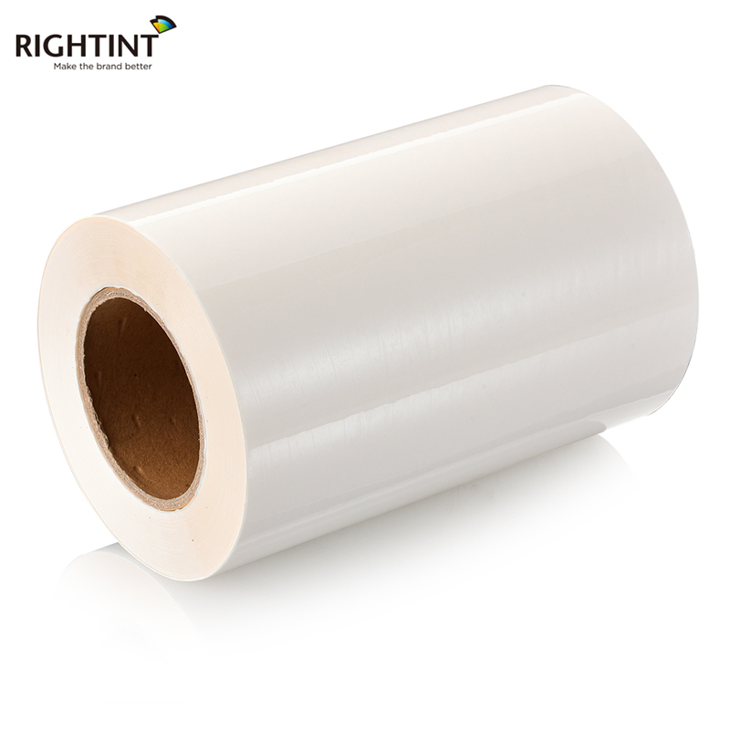 Self Adhesive 80mic Transparent PET Film for Inkjet  Printing   Acrylic adhesive 95gsm white liner