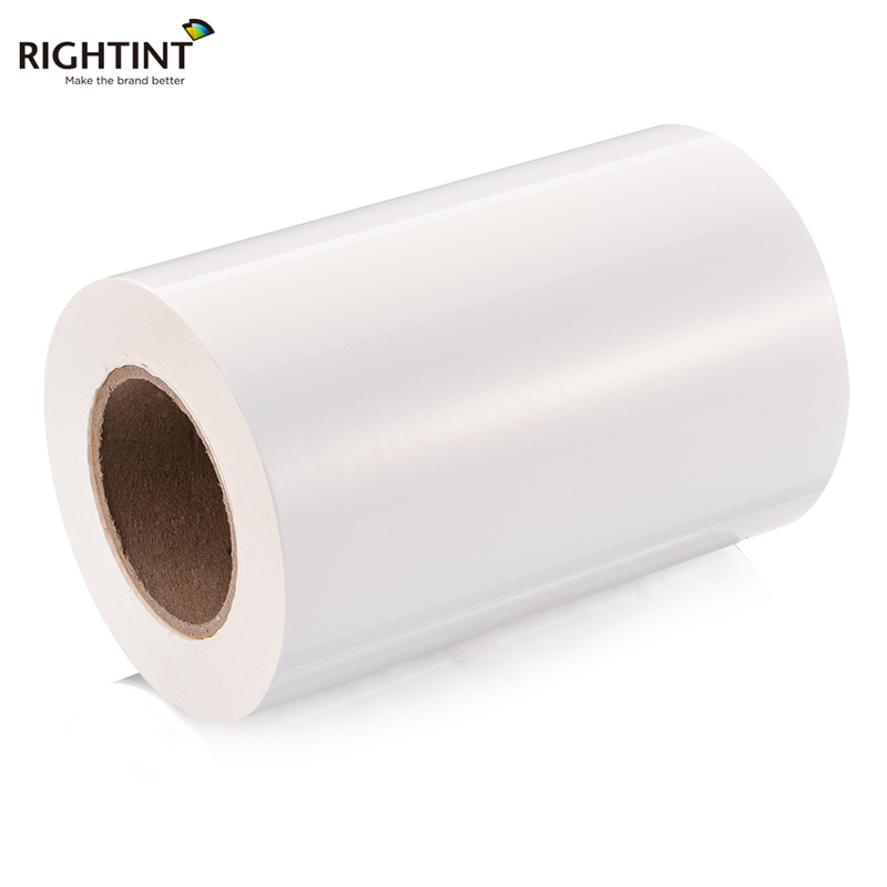Self Adhesive 100mic Glossy White PP Film for Inkjet  Printing   Acrylic adhesive 95gsm white liner