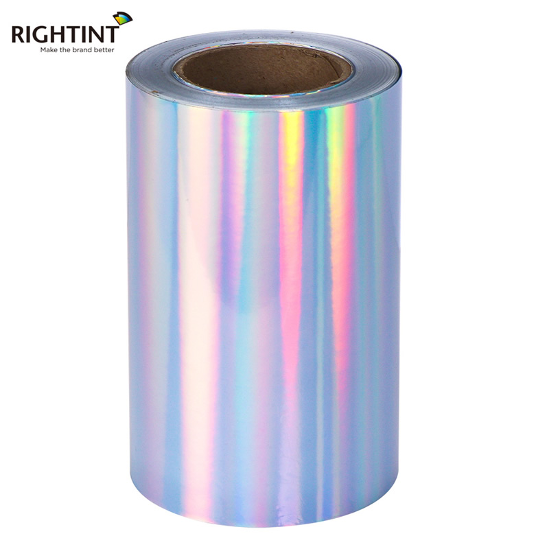 Self Adhesive 80mic Plain Holographic PET Film for Inkjet Printing  Acrylic adhesive 80gsm white liner