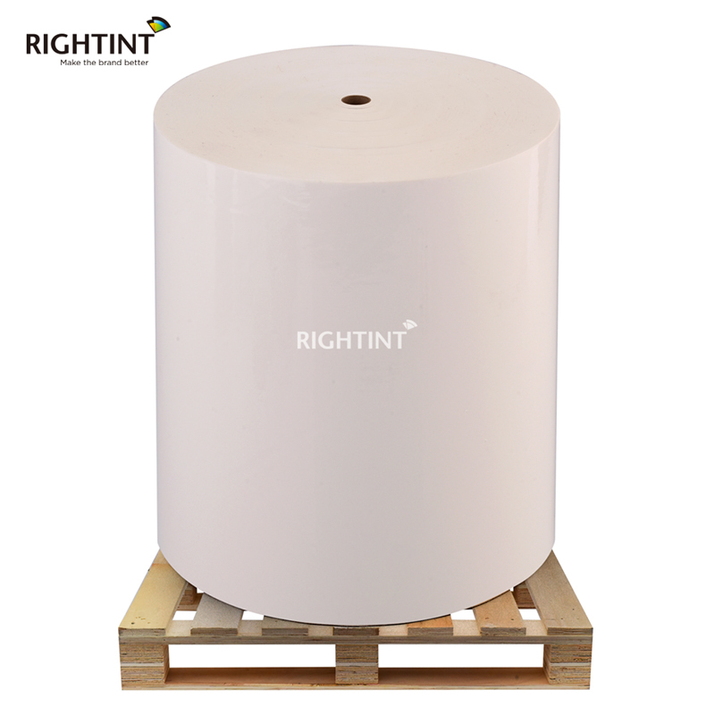 80mic Removable Self Adhesive PE Film with 60gsm white glassine liner