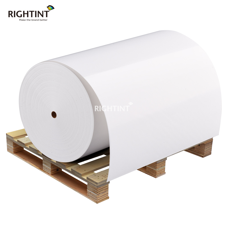 Strong adhesion Self Adhesive 80gsm semi gloss sticker paper