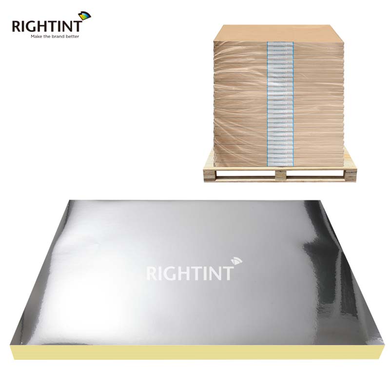 50mic Glossy Silver PET Adhesive Paper