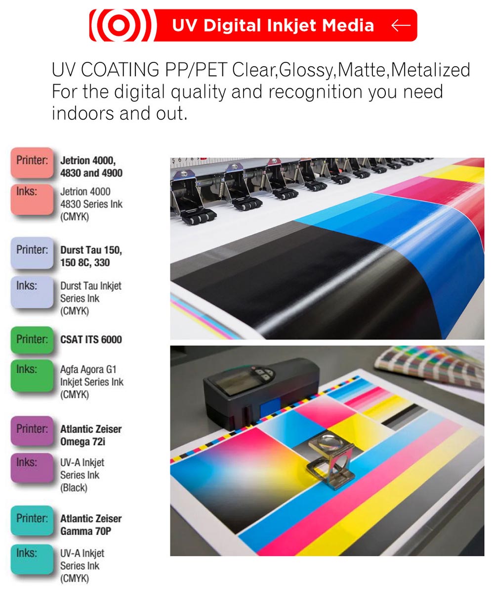 UV Digital Inkjet Media UV Digital Inkjet Media
