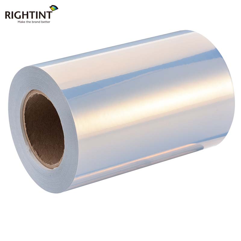 50mic Self Adhesive Glossy White Silver PET Vinyl Film for UV Inkjet Printer
