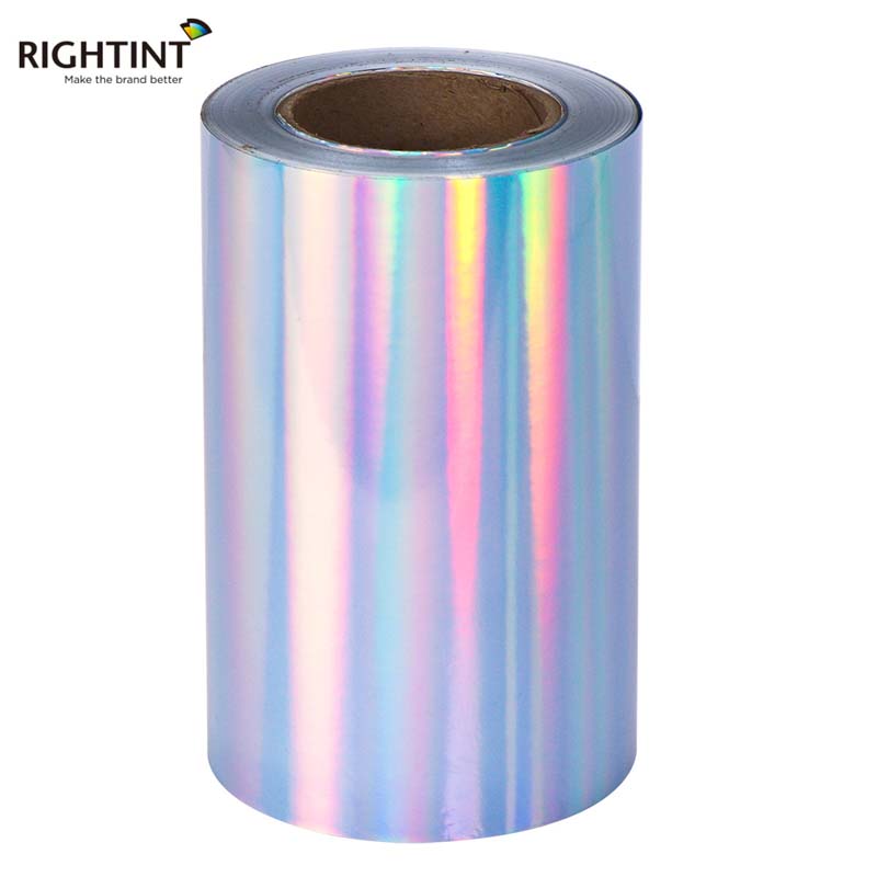 50mic Self Adhesive Holographic PP film Rainbow Sticker Vinyl for UV Inkjet Printer
