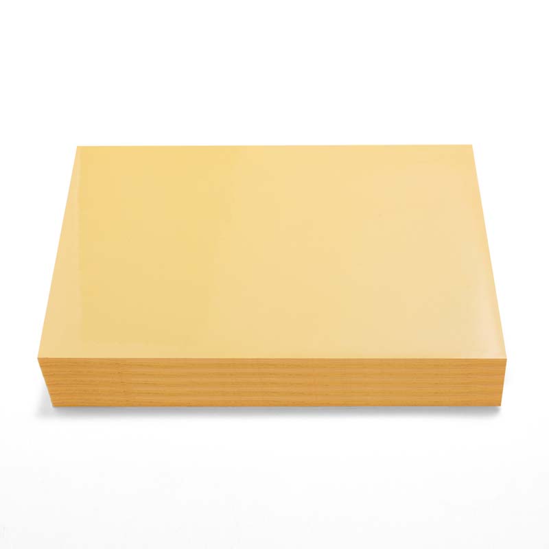 25mic Clear PET Offset Label Material, Water-Based Acrylic Adhesive, 135gsm Yellow Glassine Liner