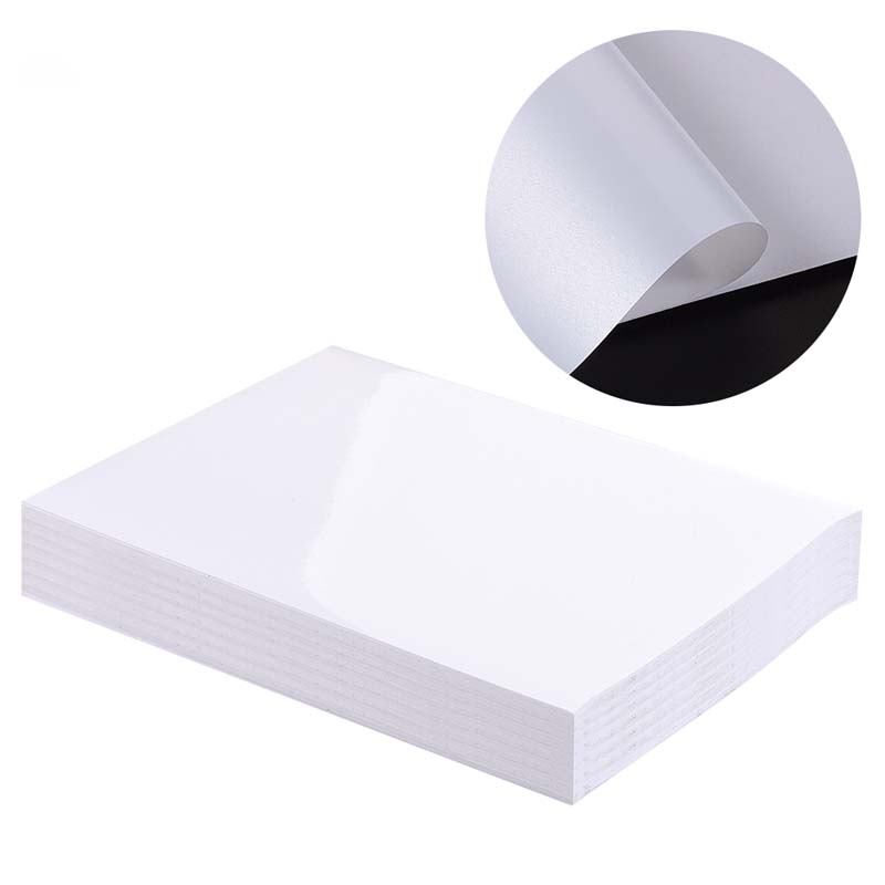 50mic Glossy White PET Offset Printing Labelstock, Water-Based Acrylic Adhesive, 135gsm Woodfree Paper Liner