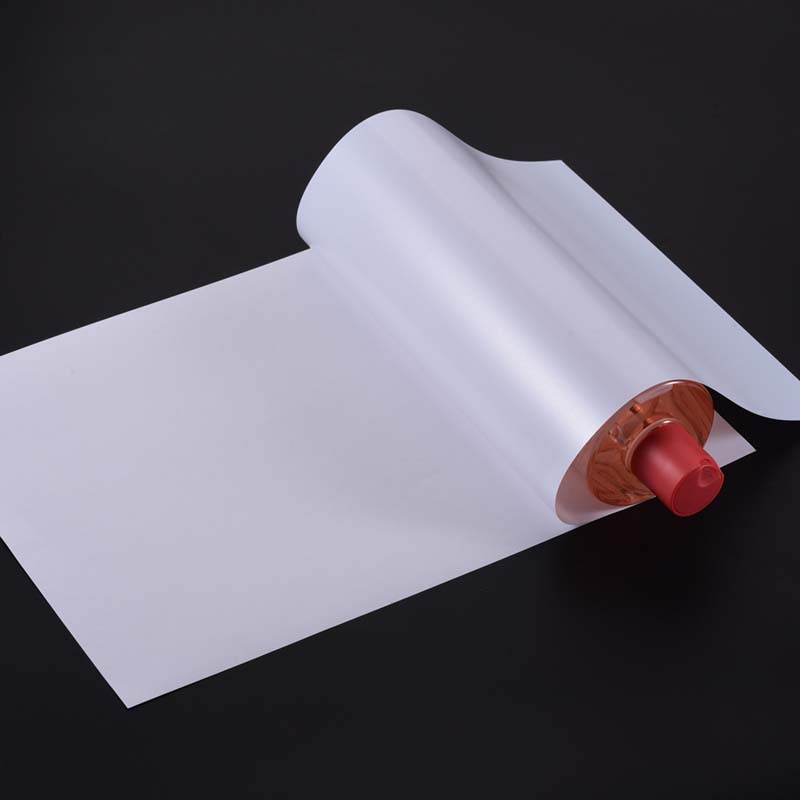 50mic Glossy White PET Offset Printing Labelstock, Water-Based Acrylic Adhesive, 135gsm Woodfree Paper Liner