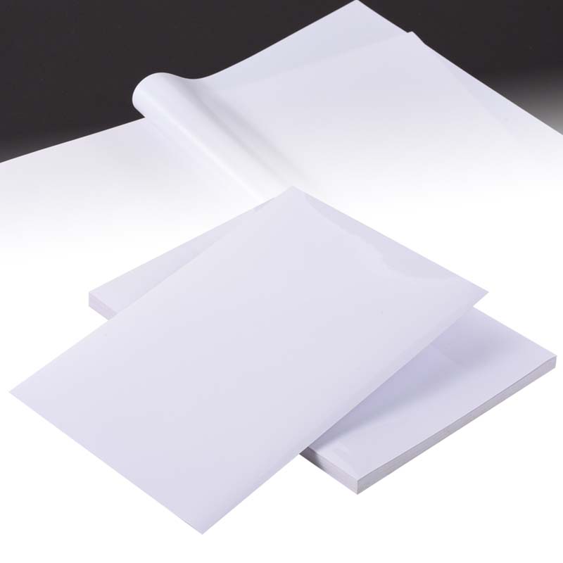 50mic Glossy White PET Offset Printing Labelstock, Water-Based Acrylic Adhesive, 135gsm Woodfree Paper Liner