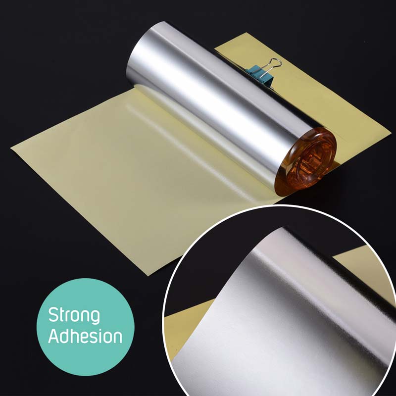 50mic Glossy Gold PET Offset Printable Self Adhesive Label Material, Water-Based Acrylic Adhesive, 135gsm Paper Liner