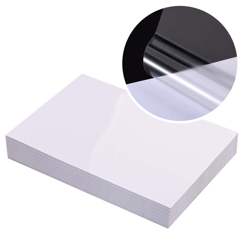 50mic Clear PET Pressure Sensitive Label Material for Offset Printing, Water-Based Acrylic Adhesive, 135gsm Woodfree Paper Liner