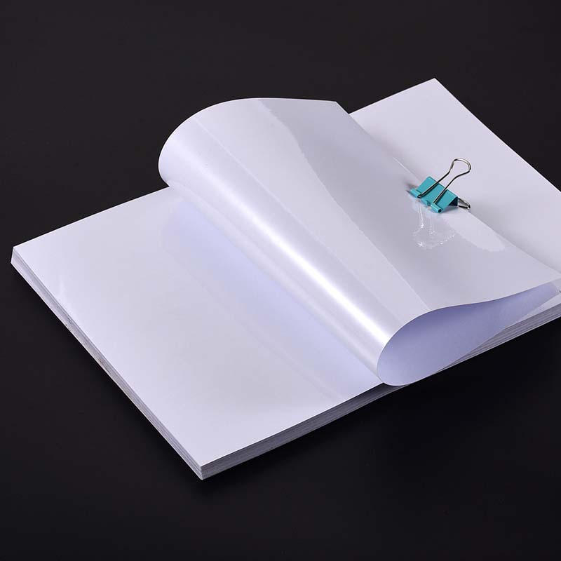 50mic Clear PET Pressure Sensitive Label Material for Offset Printing, Water-Based Acrylic Adhesive, 135gsm Woodfree Paper Liner