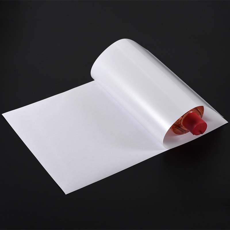 50mic Matte White PET Self Adhesive Labelstock for Sheet-Fed Offset Printing, Water-Based Acrylic Adhesive, 135gsm Woodfree Paper Liner
