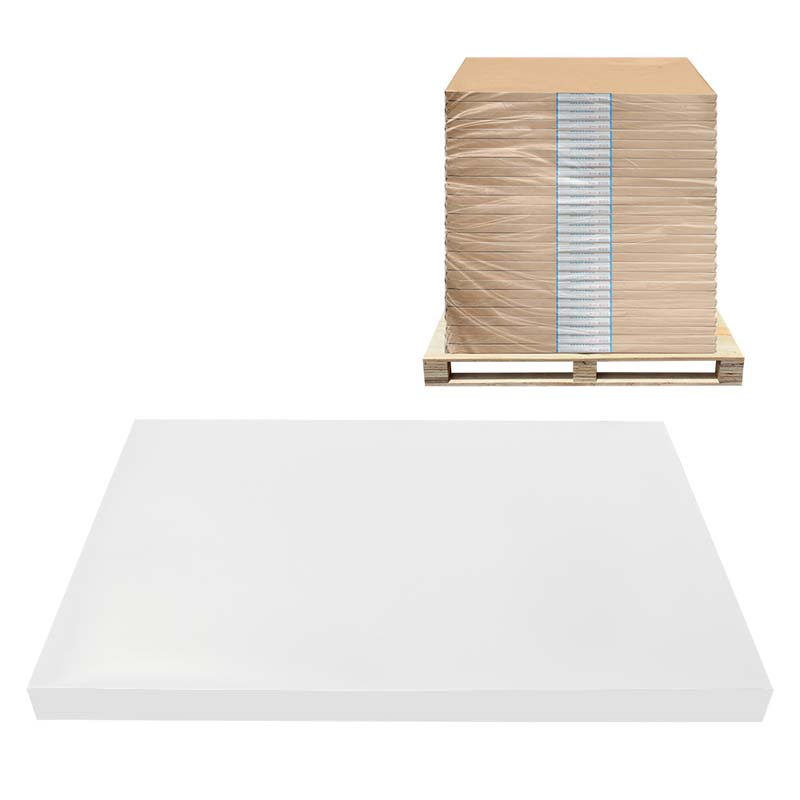 80mic White PVC Offset Printable Vinyl Labelstock, Acrylic Adhesive, 135gsm Woodfree Paper Liner
