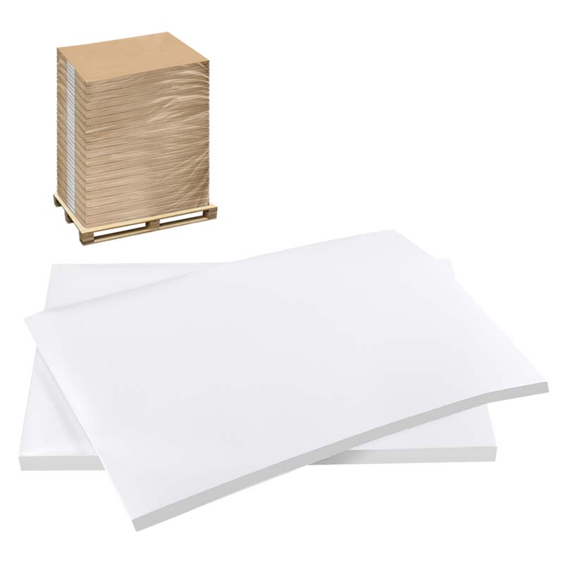 80mic White PVC Offset Printable Vinyl Labelstock, Acrylic Adhesive, 135gsm Woodfree Paper Liner