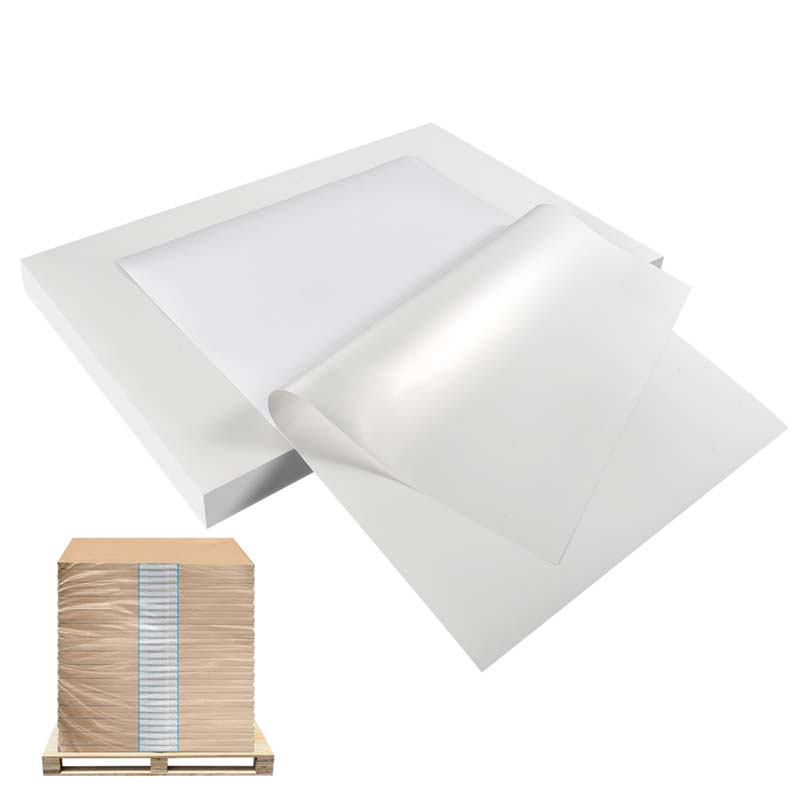 75mic Synthetic Sticker Paper Pressure Sensitive for Offset Printing, Acrylic Adhesive, 135gsm Woodfree Paper Liner