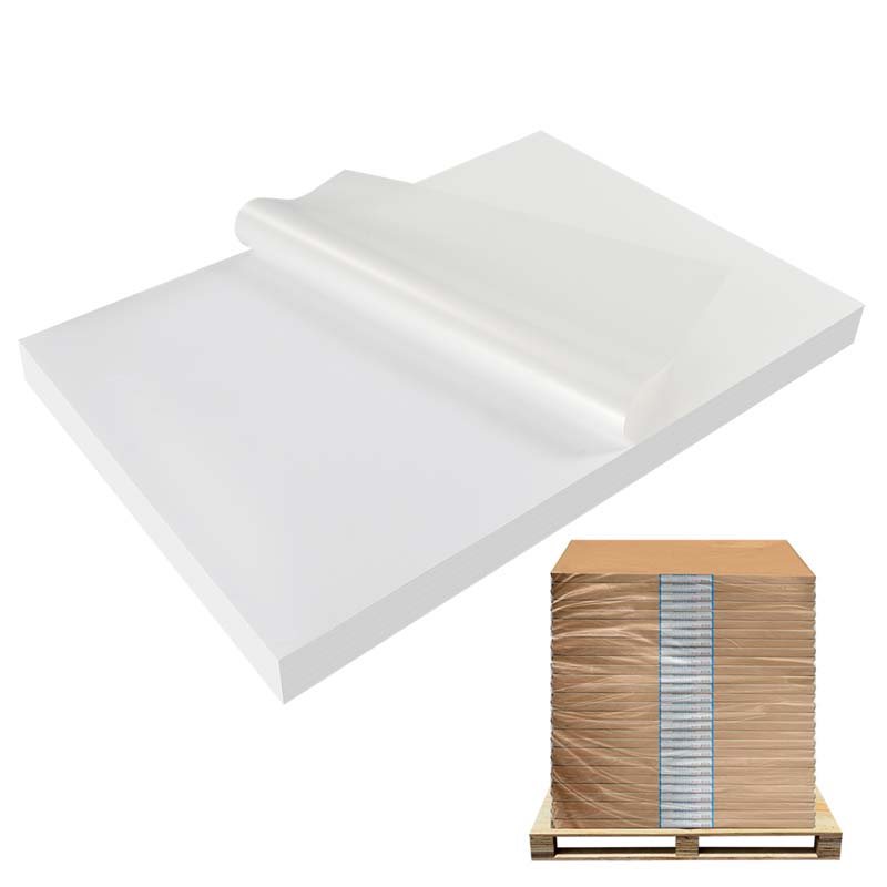 75mic Synthetic Sticker Paper Pressure Sensitive for Offset Printing, Acrylic Adhesive, 135gsm Woodfree Paper Liner