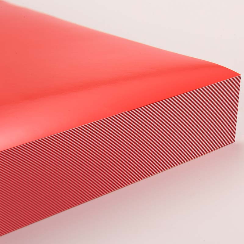 80mic Red PVC Vinyl Sticker Label Material for Offset Printing, Acrylic Adhesive, 135gsm Woodfree Paper Liner